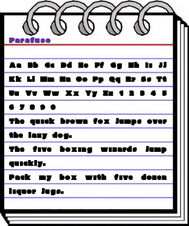 Parafuse UltraBlack animated font preview