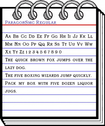 ParagonSmc Regular animated font preview ParagonSmc Regular animated font preview