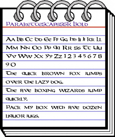 ParaketteScapsSSK Bold animated font preview ParaketteScapsSSK Bold animated font preview