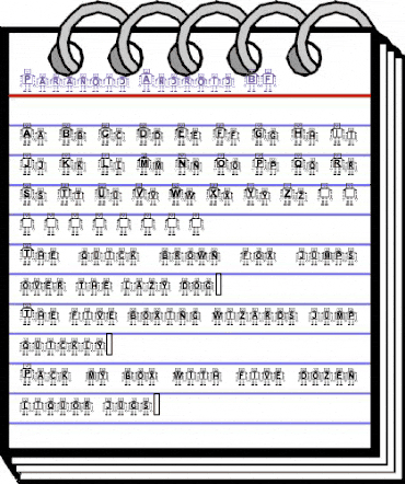 Paranoid Android BF Regular animated font preview Paranoid Android BF Regular animated font preview