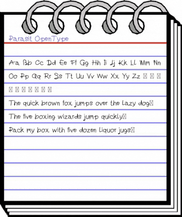 Parasit Regular animated font preview