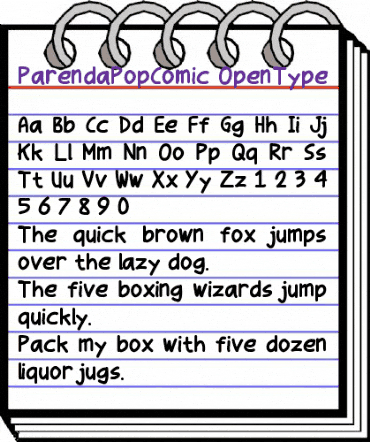 Parenda Pop Comic Regular animated font preview Parenda Pop Comic Regular animated font preview