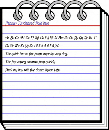 Parisian-Condensed Bold Italic animated font preview Parisian-Condensed Bold Italic animated font preview