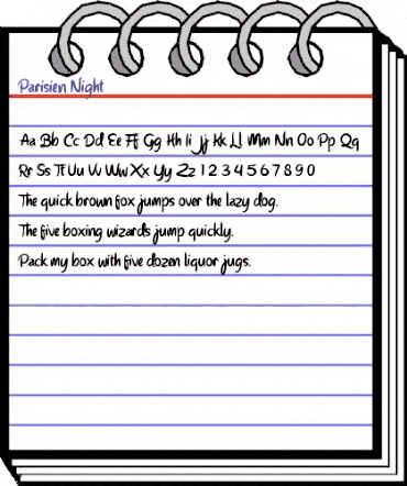 Parisien Night Regular animated font preview Parisien Night Regular animated font preview