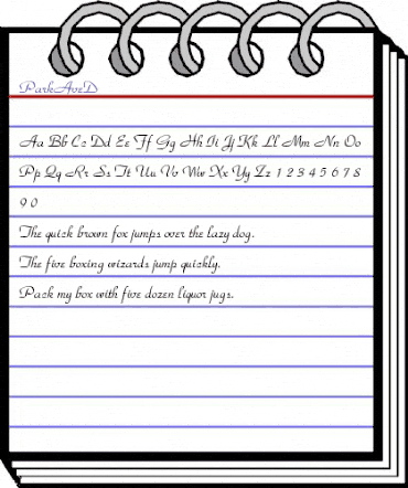 ParkAveD Regular animated font preview ParkAveD Regular animated font preview