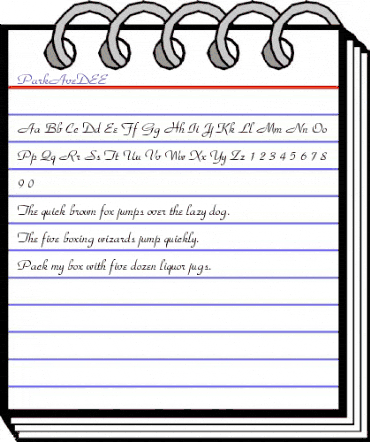 ParkAveDEE Regular animated font preview ParkAveDEE Regular animated font preview