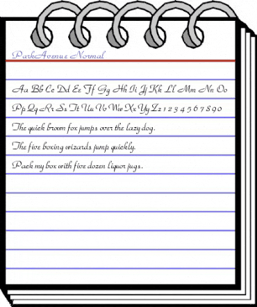 ParkAvenue Normal animated font preview ParkAvenue Normal animated font preview