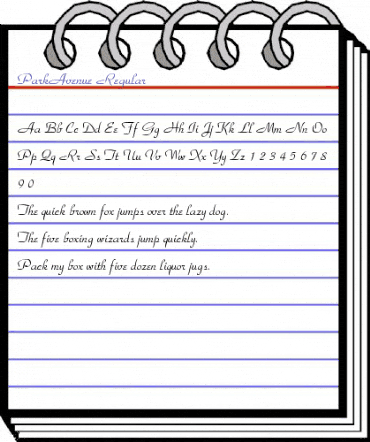 ParkAvenue Regular animated font preview ParkAvenue Regular animated font preview