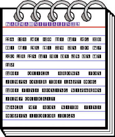 ParmaInitialenMK Regular animated font preview