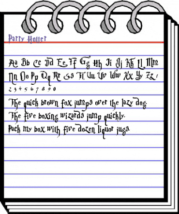 Parry Hotter Regular animated font preview Parry Hotter Regular animated font preview