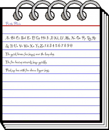 Party Regular animated font preview