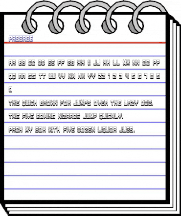 Passage Regular animated font preview