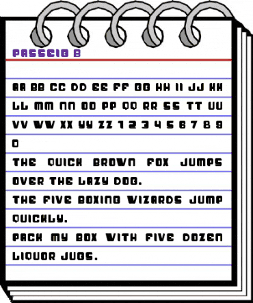 Passeig  animated font preview