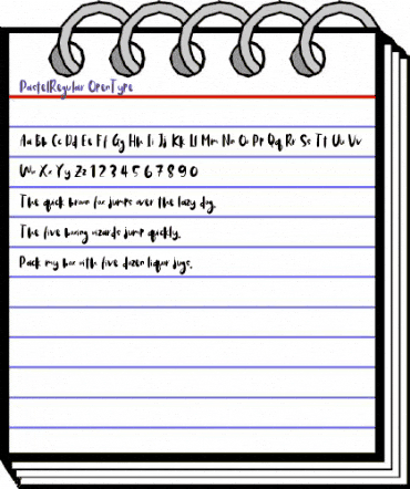 Pastel Regular animated font preview