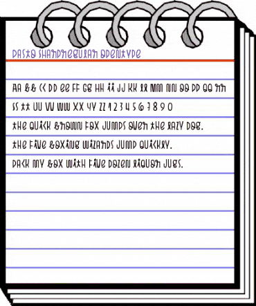 Pasto Sharp Regular animated font preview