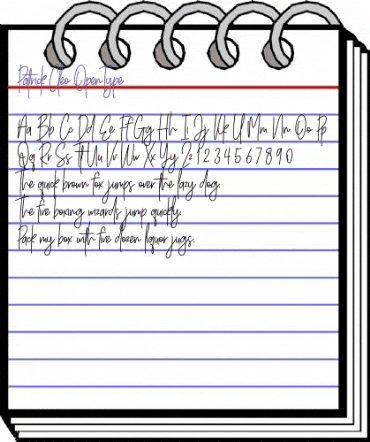 Patrick Cleo Regular animated font preview