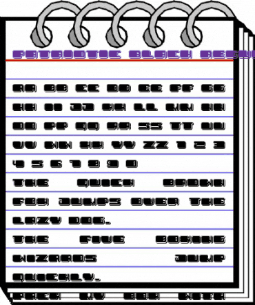 Patriotic Black Regular animated font preview Patriotic Black Regular animated font preview