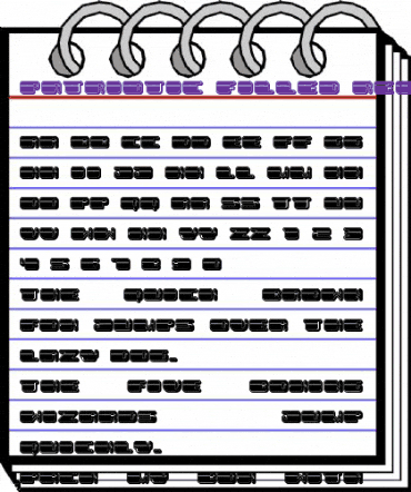 Patriotic Filled Regular animated font preview