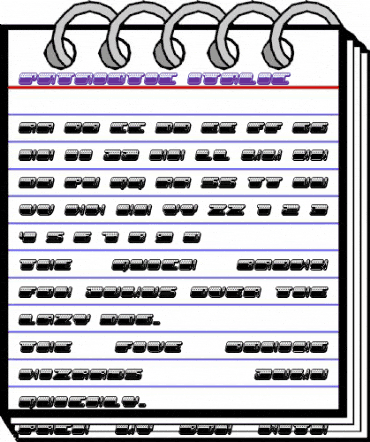 Patriotic Italic animated font preview