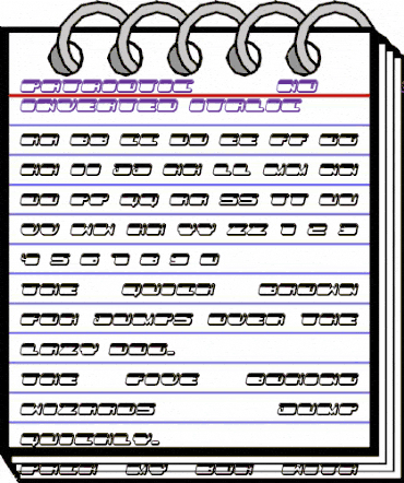 Patriotic No Stars Inverted Italic animated font preview