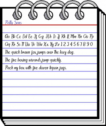 Patty Sans Regular animated font preview