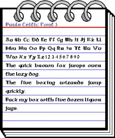 Pauls Celtic Font 3 Regular animated font preview Pauls Celtic Font 3 Regular animated font preview