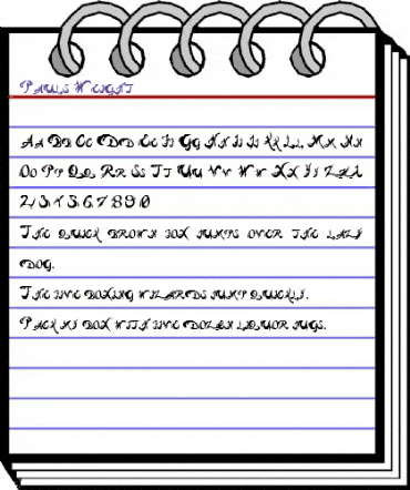 Pauls Weight Regular animated font preview