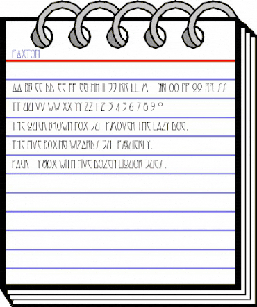 Paxton Regular animated font preview