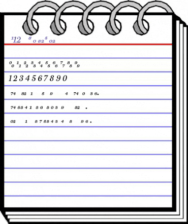 PB12TTP-ItalicFrac Regular animated font preview PB12TTP-ItalicFrac Regular animated font preview