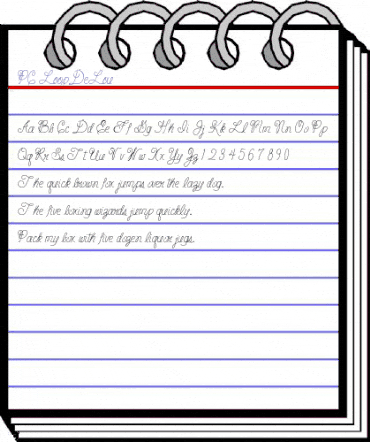 PC LoopDeLou Regular animated font preview PC LoopDeLou Regular animated font preview