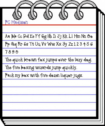 PC Madison Regular animated font preview PC Madison Regular animated font preview