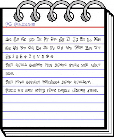 PC Polkadot Regular animated font preview PC Polkadot Regular animated font preview
