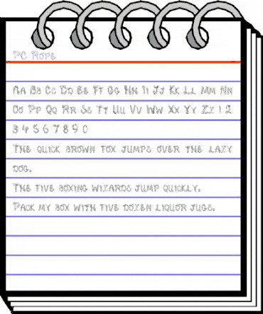 PC Rope Regular animated font preview PC Rope Regular animated font preview