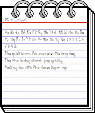 PC Woodland Regular animated font preview PC Woodland Regular animated font preview