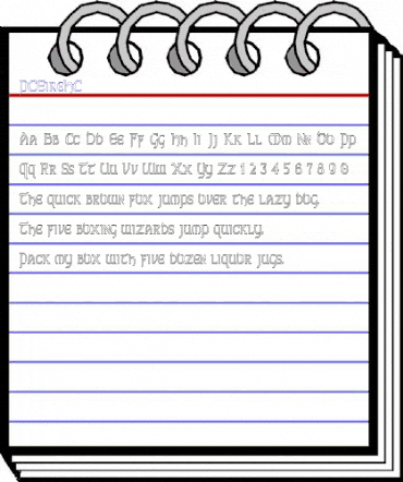 PCEireHC Regular animated font preview