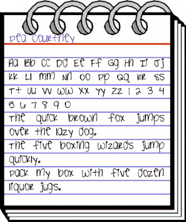 Pea Courtney Regular animated font preview Pea Courtney Regular animated font preview