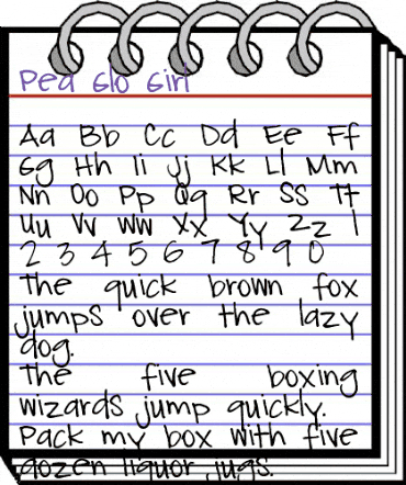 Pea Glo-Girl Regular animated font preview Pea Glo-Girl Regular animated font preview