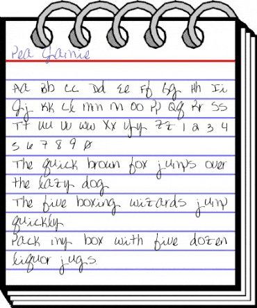 Pea Jamie Regular animated font preview Pea Jamie Regular animated font preview