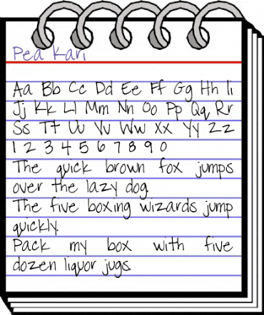 Pea Kari Regular animated font preview Pea Kari Regular animated font preview