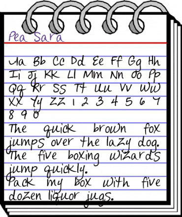 Pea Sara Regular animated font preview Pea Sara Regular animated font preview