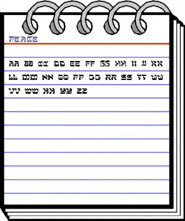 Peace- Regular animated font preview