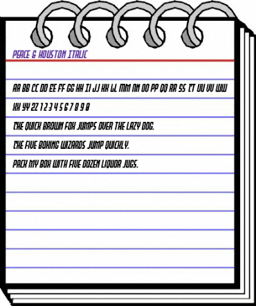 Peace & Houston Italic Regular animated font preview Peace & Houston Italic Regular animated font preview