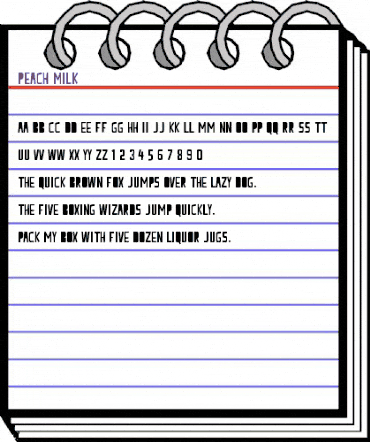 Peach Milk Regular animated font preview Peach Milk Regular animated font preview
