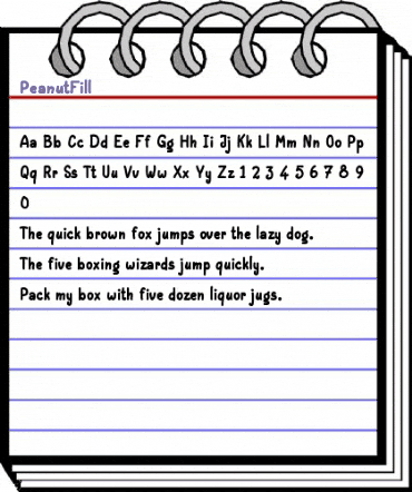 Peanut Fill Regular animated font preview Peanut Fill Regular animated font preview