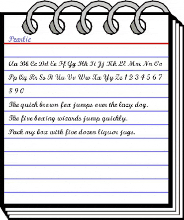 Pearlie Regular animated font preview Pearlie Regular animated font preview