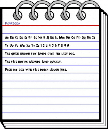 PearSoda Medium animated font preview