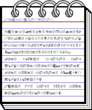 PeaxDrawnIcons Medium animated font preview