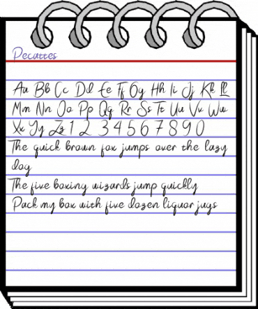 Pecattes Regular animated font preview Pecattes Regular animated font preview