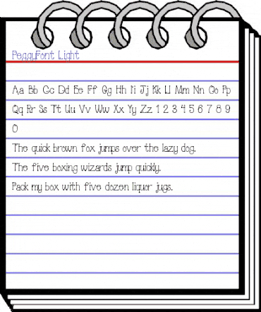 PeggyFont Light animated font preview PeggyFont Light animated font preview