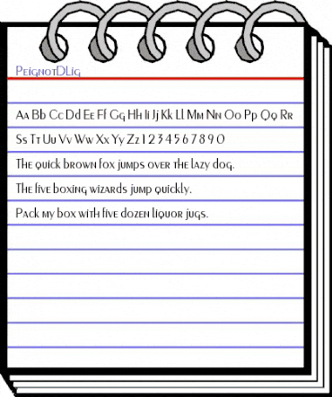 PeignotDLig Regular animated font preview PeignotDLig Regular animated font preview